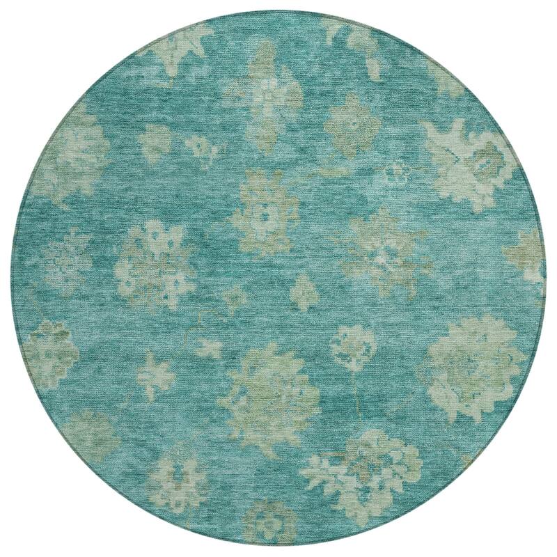 Machine Washable Indoor/ Outdoor Casual Traditional Chantille Rug