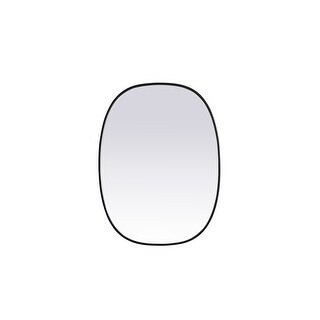 Elegant Lighting MR2B3040 Brynn 30" W x 40" H Modern Oval Bathroom