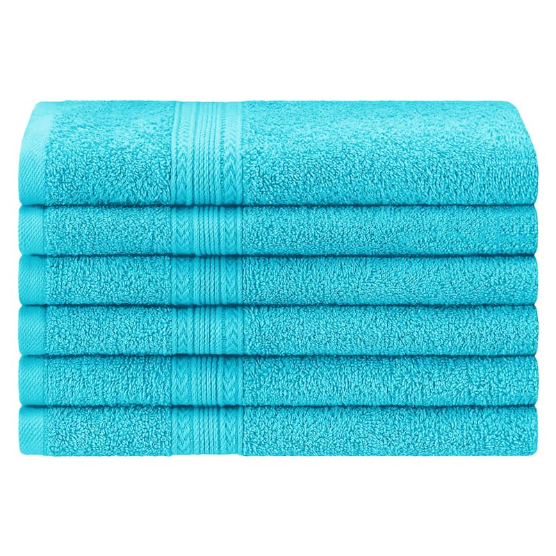 Eco-Friendly Sustainable Cotton Hand Towel by Superior (Set of 6)