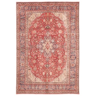 ECARPETGALLERY Hand-knotted Antalya Vintage Red Wool Rug - 6'5 x 9'5