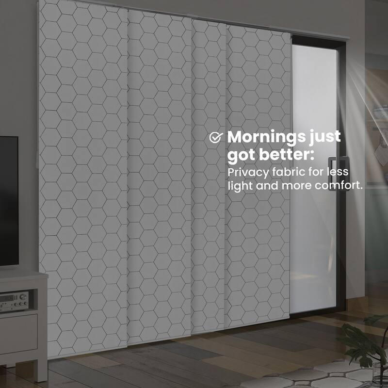 CHICOLOGY Adjustable Sliding Panels, 4-Rail Track, for Large Windows