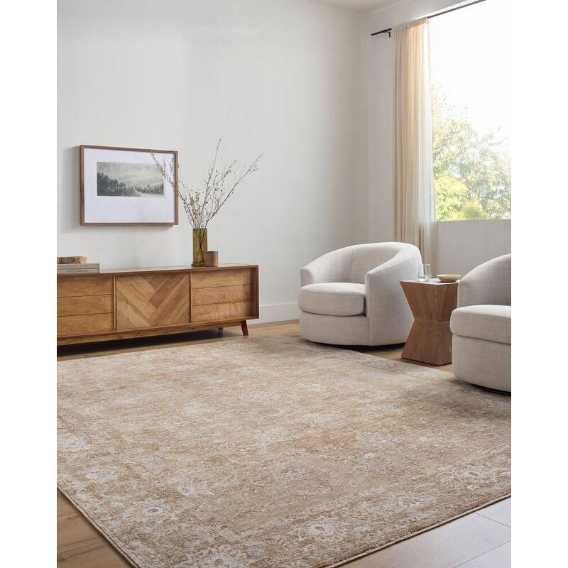 Livabliss Da Vinci Traditional Area Rug - 10' x 13'11" - Tan