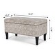 preview thumbnail 19 of 25, Adeco Storage Ottoman Bench Fabric Patterned Rectangular Toy Chests