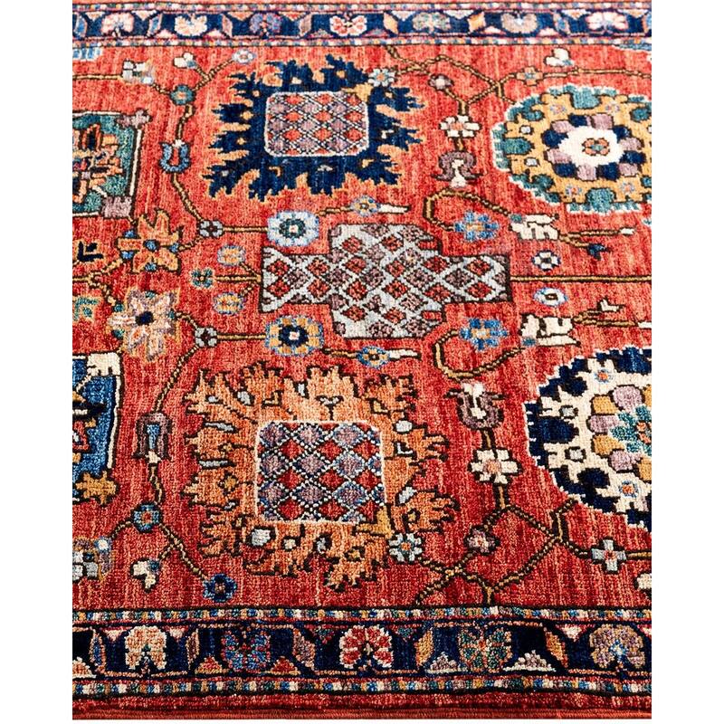 Serapi One-of-a-Kind Hand-Knotted Runner Rug - Red, 2' 9" x 11' 8" - 2' 9" x 11' 8"