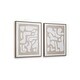preview thumbnail 3 of 7, Signature Design by Ashley Waldett Beige/White Wall Art (Set of 2)