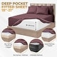 preview thumbnail 22 of 36, Superior Egyptian Cotton 1000 Thread Count Deep Pocket Solid Sheet Set