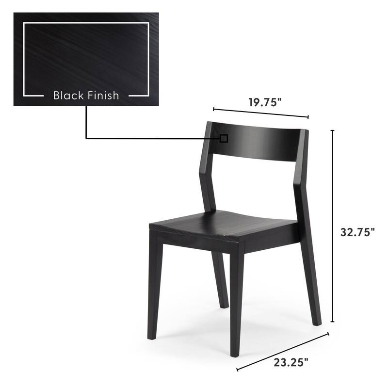 Plank and Beam Modern Solid Wood Dining Chair