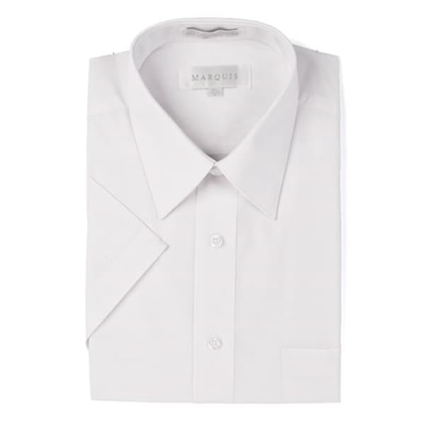 Marquis Men's Short Sleeve Regular Fit Dress shirt - S to 4XL. Opens flyout.