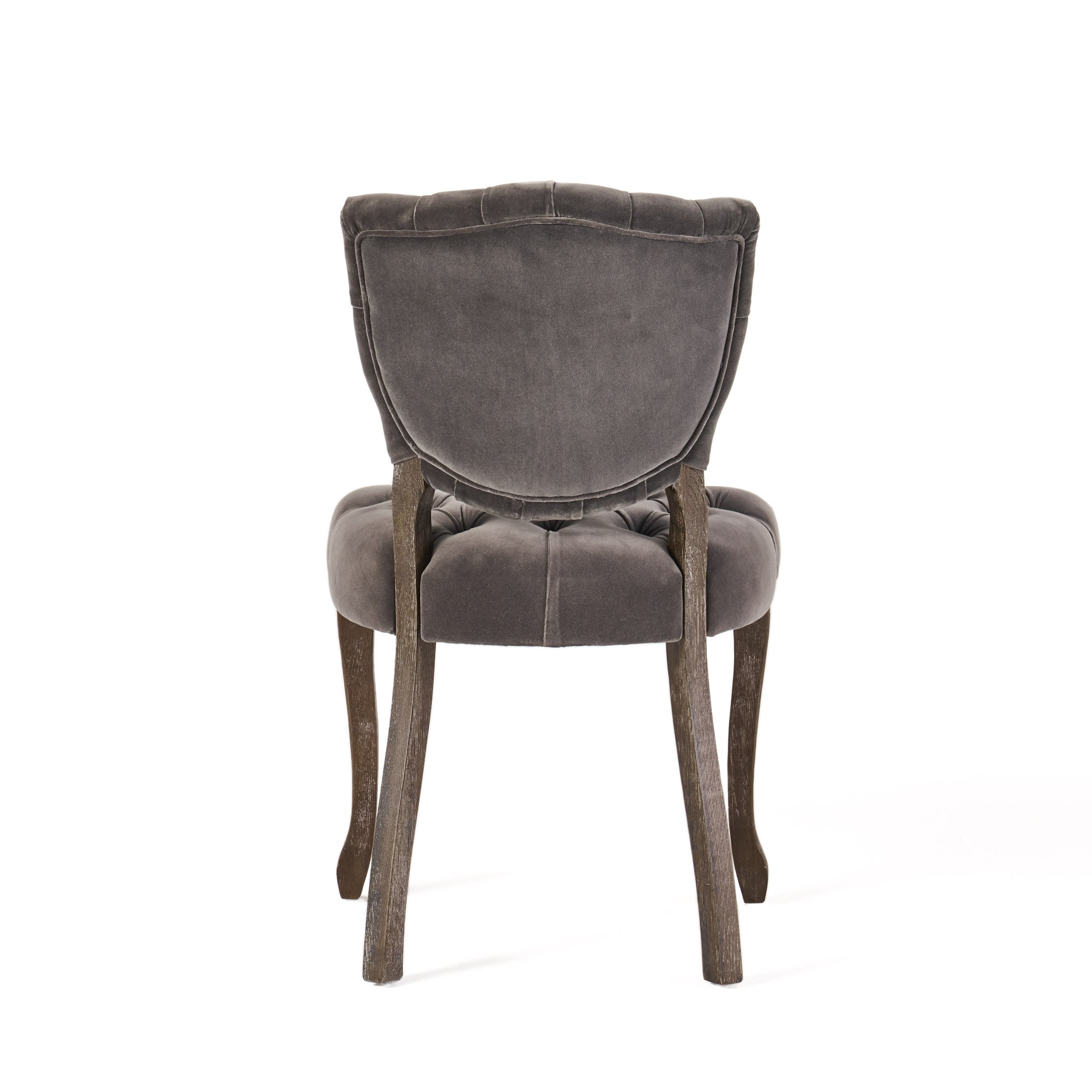 Bates Tufted Grey Fabric Dining Chairs Set of 2 On Sale Bed
