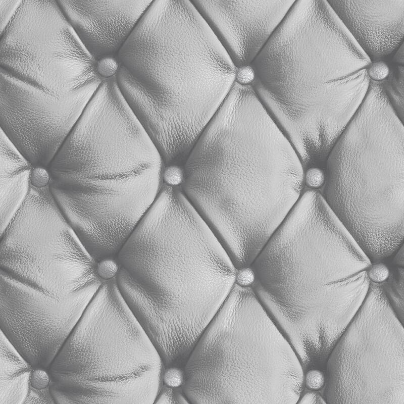 Arthouse Ella Silver Tufted Wallpaper
