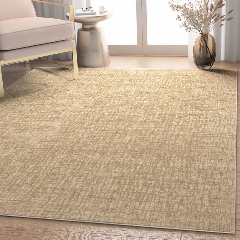 Well Woven Abstract Nightscape Geometric Flat-Weave Area Rug
