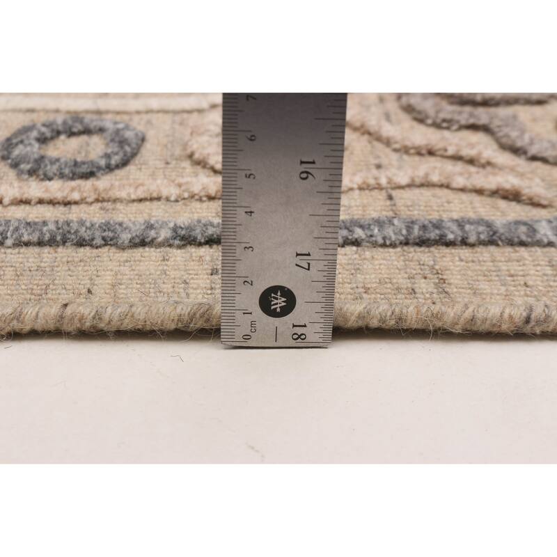 ECARPETGALLERY Hand-knotted Tangier Tan Wool Rug - 5'1 x 7'11