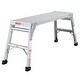 Work Platform Aluminum Step Ladder Medium Duty Portable Bench Folding ...