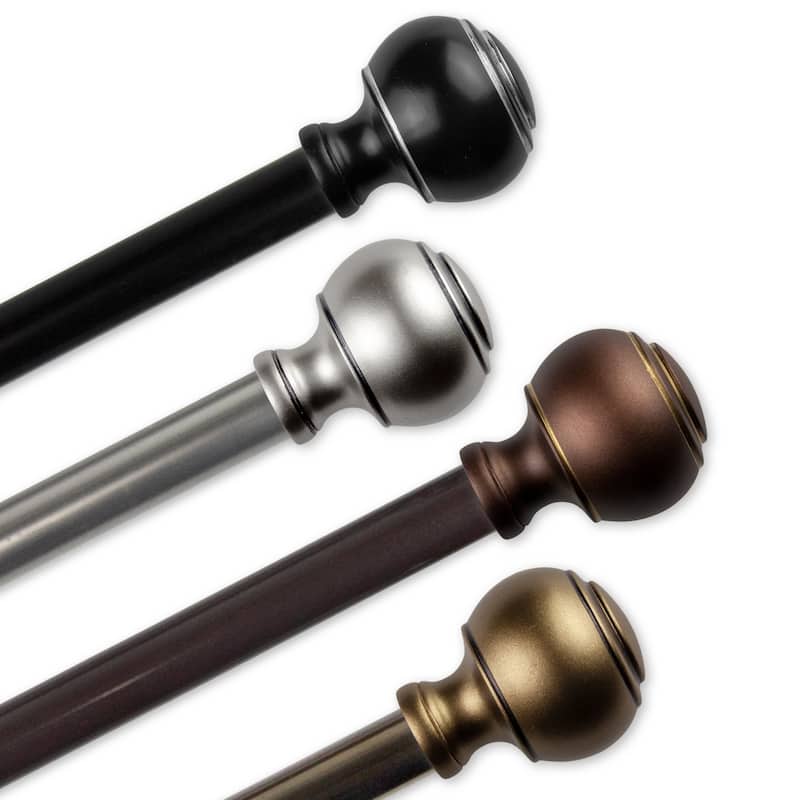 InStyleDesign Vesper Adjustable Curtain Rod 13/16 inch dia.