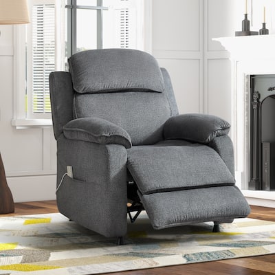 Power Recliner Chair — Electric Recliner with Remote Control & Side Pockets, Compact Home Theater Seating for Small Spaces