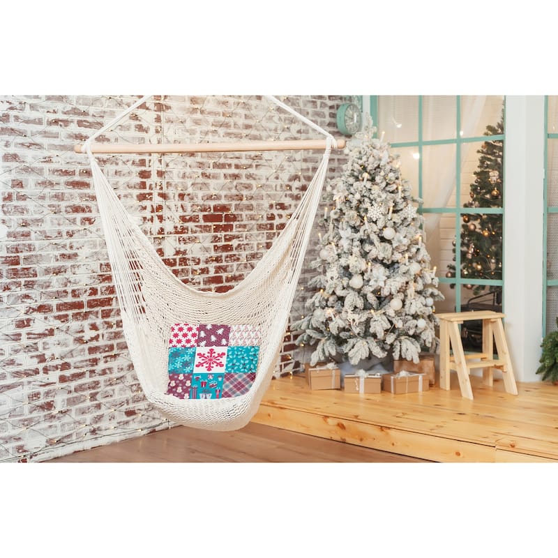 Quilted Christmas Indoor/Outdoor Throw Pillow