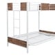 preview thumbnail 26 of 25, Twin-Over-Futon Metal Bunk Bed with Guardrails and Ladder - Versatile 3-in-1 Design, Sturdy Frame, Safety Features