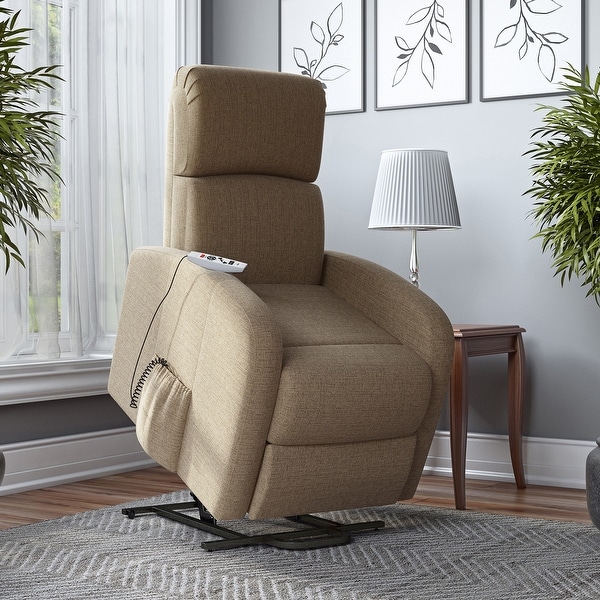 Strick Bolton Modern Power Recline and Lift Chair with Heat and