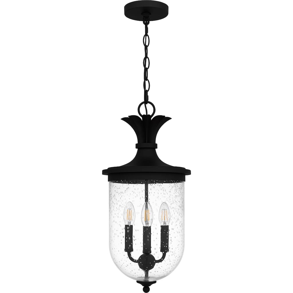 Havana 3-Light Earth Black Outdoor Hanging Lantern