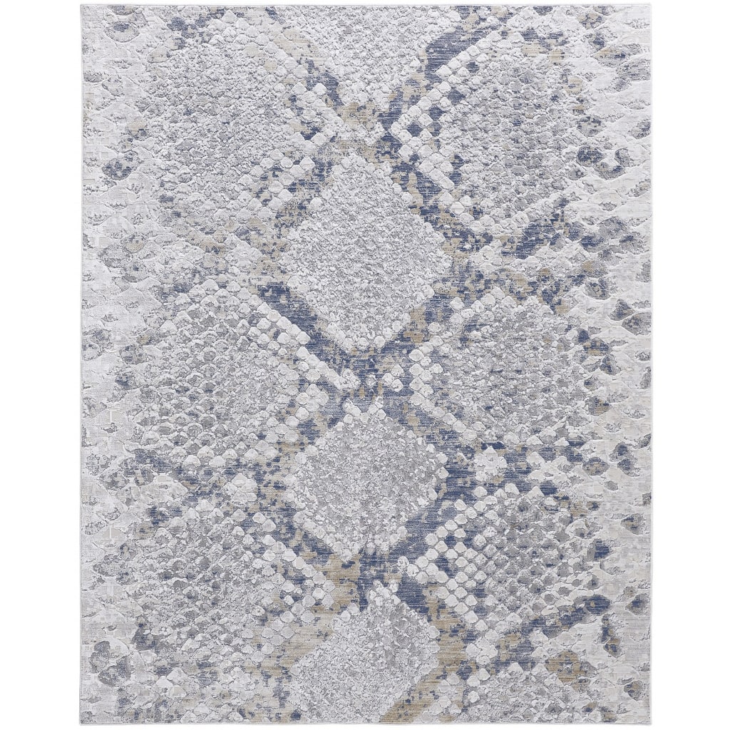 Wumi Power Loomed Distressed Area Rug By HomeRoots - 4' x 6'
