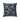 EXOTIC MAXIMAL PEACOCK NAVY Linen Throw Pillow By Kavka Designs