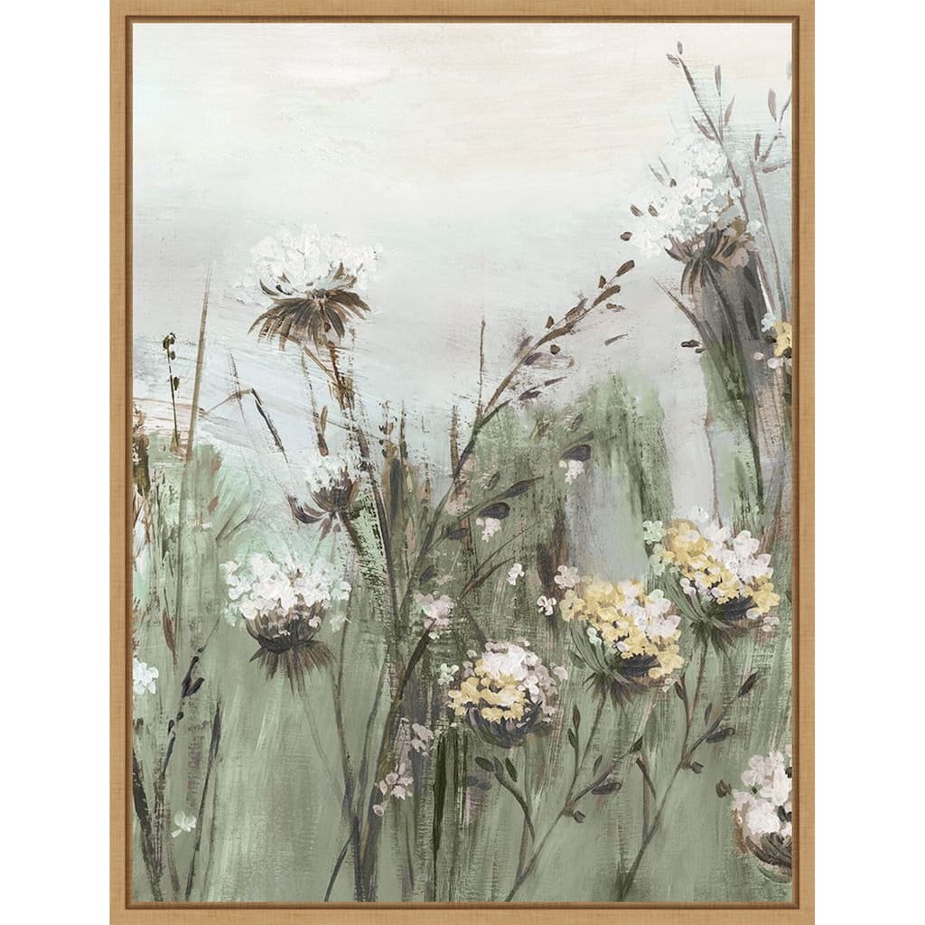 Wildflowers in a Gentle Breeze No. 1 by PI Studio (23 x 30 in.), Framed Canvas Wall Art Print