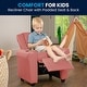 preview thumbnail 183 of 189, Contemporary Kids Recliner with Cup Holder and Headrest - 24"W x 21.5" - 36.5"D x 27"H