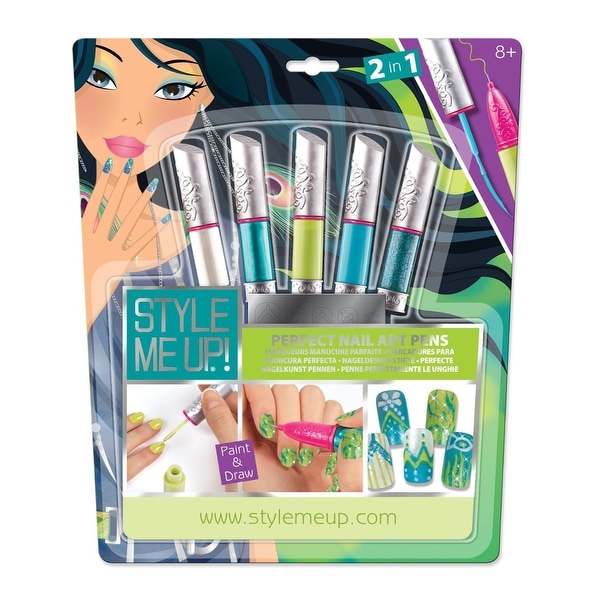 Style Me Up Perfect Nail Art Pens Set, Aqua