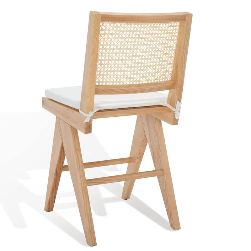 SAFAVIEH Couture Meine Rattan 22-inch Counter Stool - 18 In. W x 23 In. D x 38 In. H - 18Wx23Dx38H