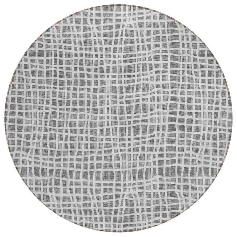 HomeRoots Striped Transitional Rectangle Outdoor Rug