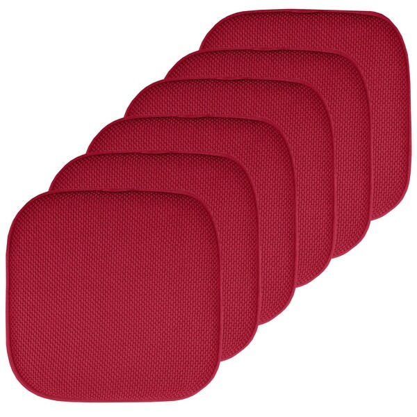 Sweet Home Collection Honeycomb Memory Foam No Slip Back Chair Pad