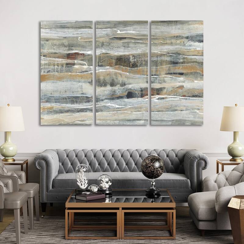 iCanvas "Spring Stream" by Albena Hristova 3-Piece Canvas Wall Art Set - 60x90x1.5