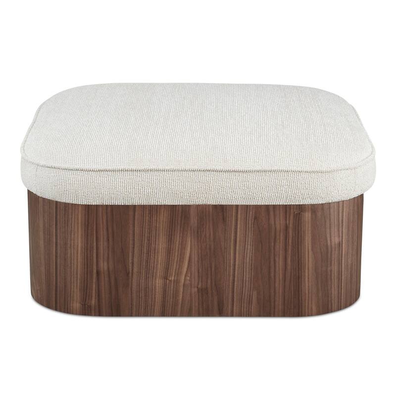 NADAAL STUDIOS Clarisse, Storage Ottoman With Upholstered Seat - 35"W x35"D x17"H