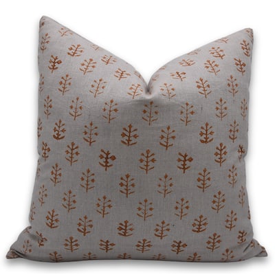 Linen Handmade Block print pillow Cover- Jaisalmer