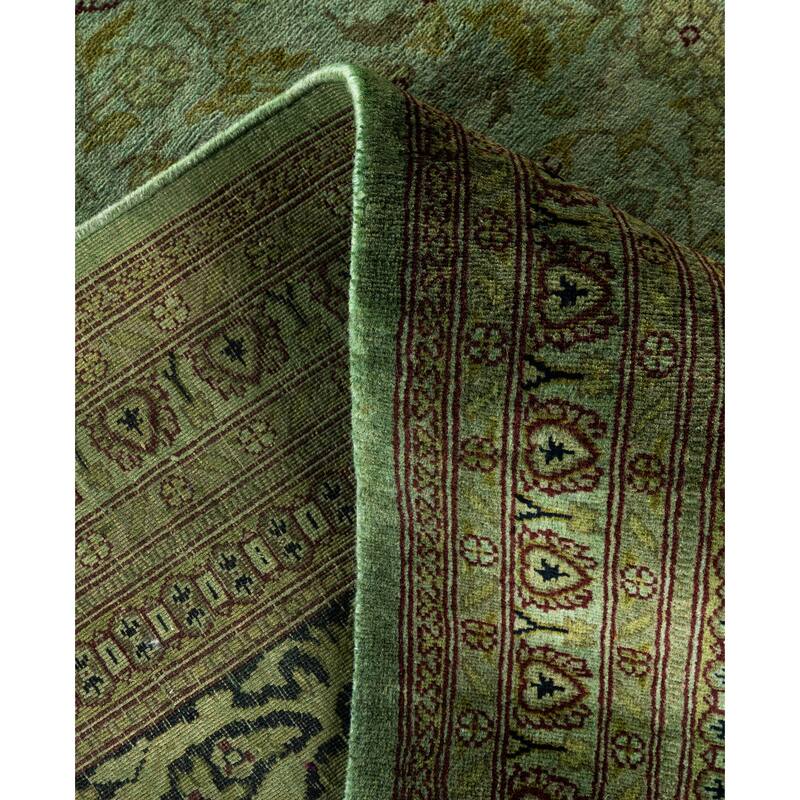Overdyed One-of-a-Kind Hand-Knotted Area Rug - Green - 8' 2" x 10' 4"
