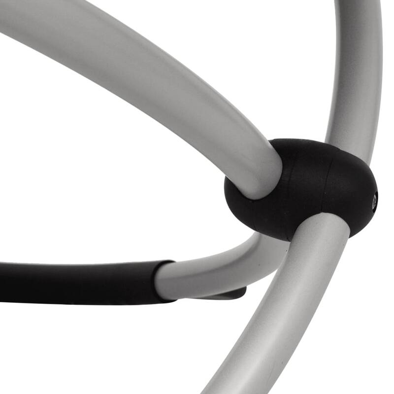 vidaXL Sun Lounger Black (frame) and cream (fabric) - 29.1 x 56.7 x 33.5