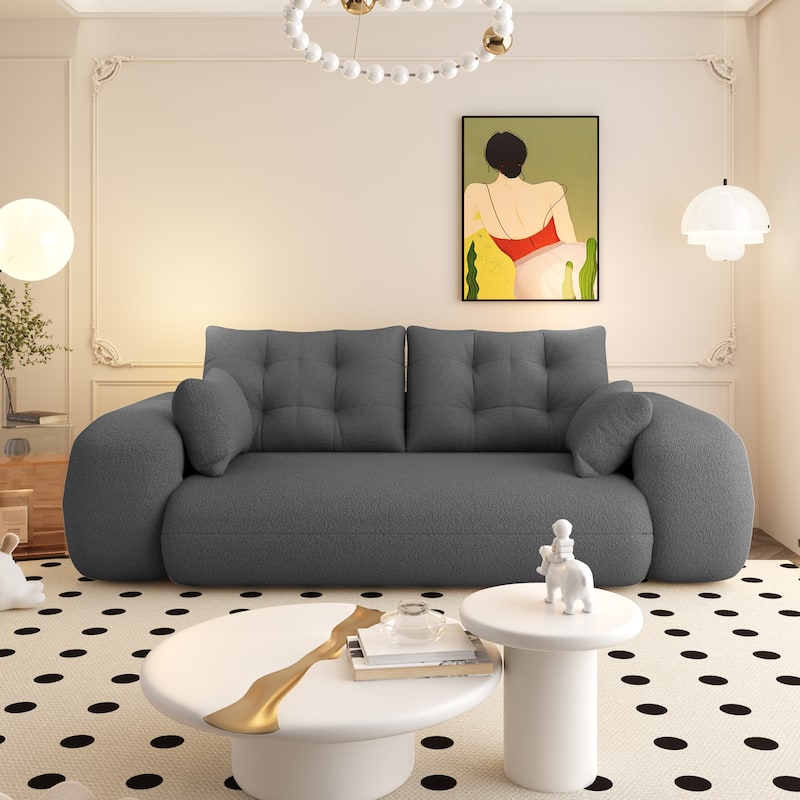 78.7″ Teddy 3-Seater Modular Sleeper Sofa with Convertible Lounge Design