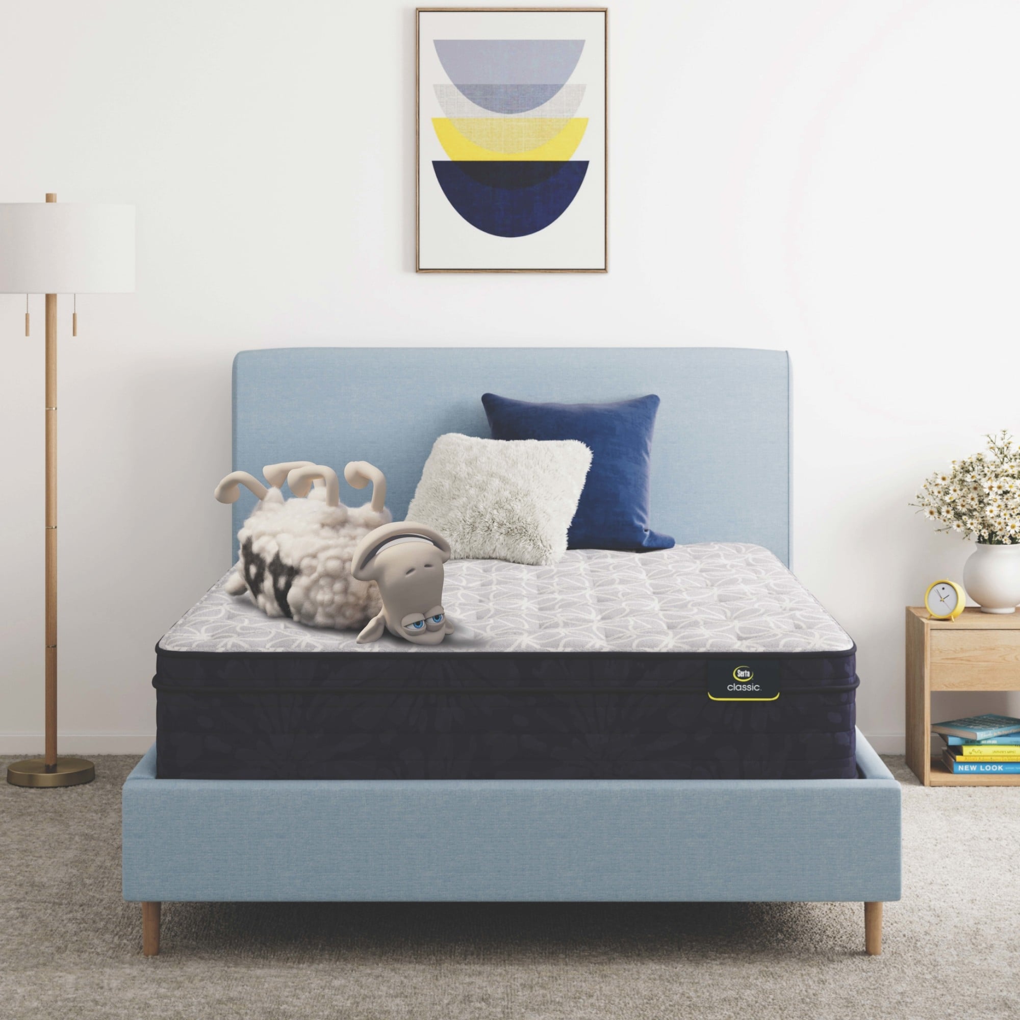 Serta Classic Clarks Hill LTD 12.5" Plush Euro Top Mattress Set