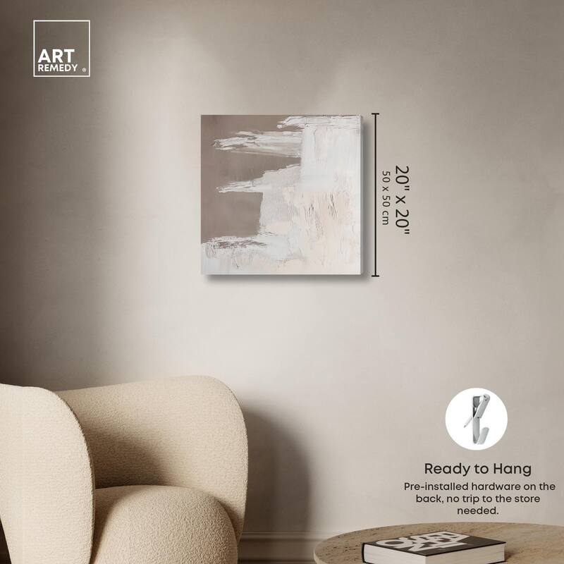 Art of Greige II Canvas by Art Remedy, Gallery Wrapped