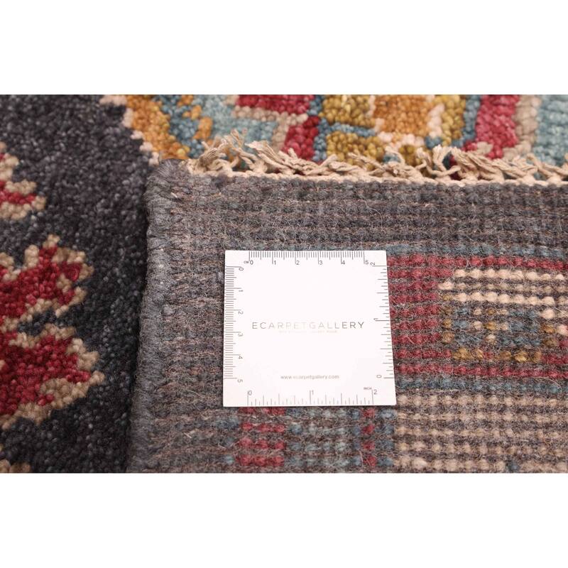 ECARPETGALLERY Hand-knotted Modern Oushak Dark Navy Wool Rug - 9'3 x 12'2