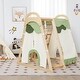 preview thumbnail 1 of 6, 6-in-1 Wooden Kids Jungle Gym Playset with Slide Climbing Net Perfect Gift for Kids - 45.5" x 42.5" x 50" Kids