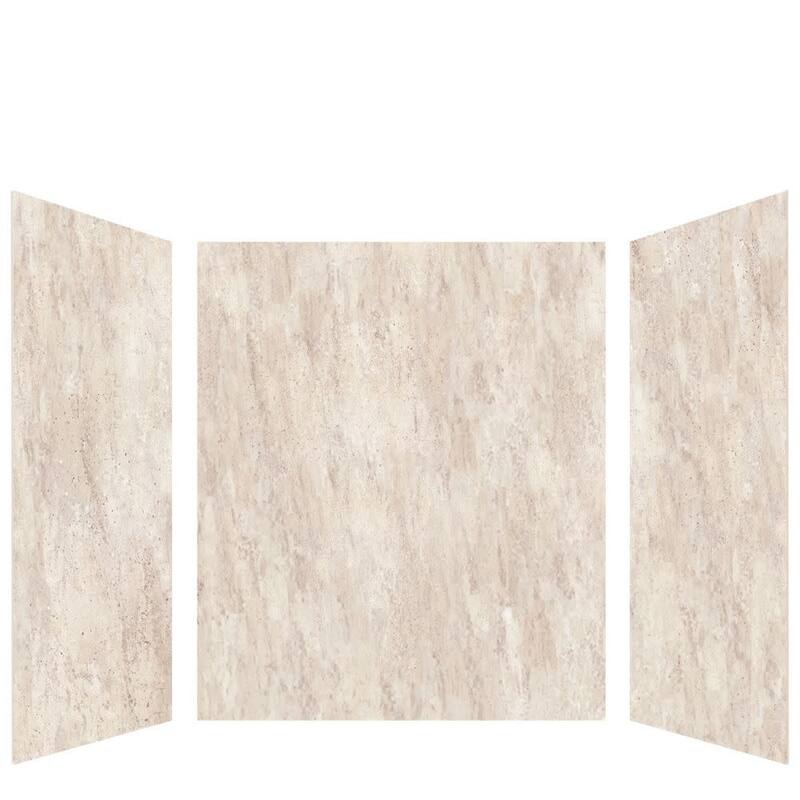 Transolid LWK606072 Lusso 72" H x 60" W x 60" D Three Wall Alcove