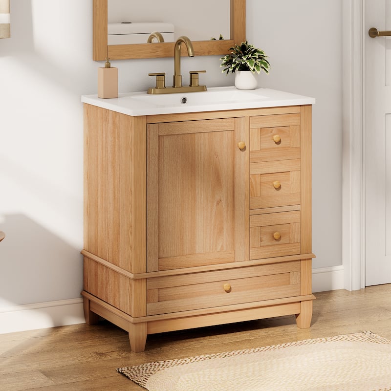 Christopher Knight Home 30" Stylish and Functional Bathroom Vanity with Sink