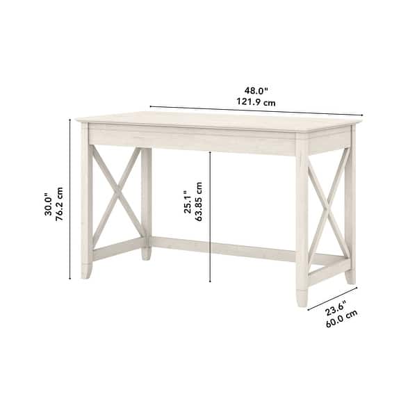 dimension image slide 10 of 16, Key West 48W Writing Desk by Bush Furniture
