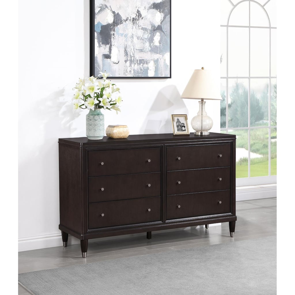 Niguel Brown 6-Drawer Dresser