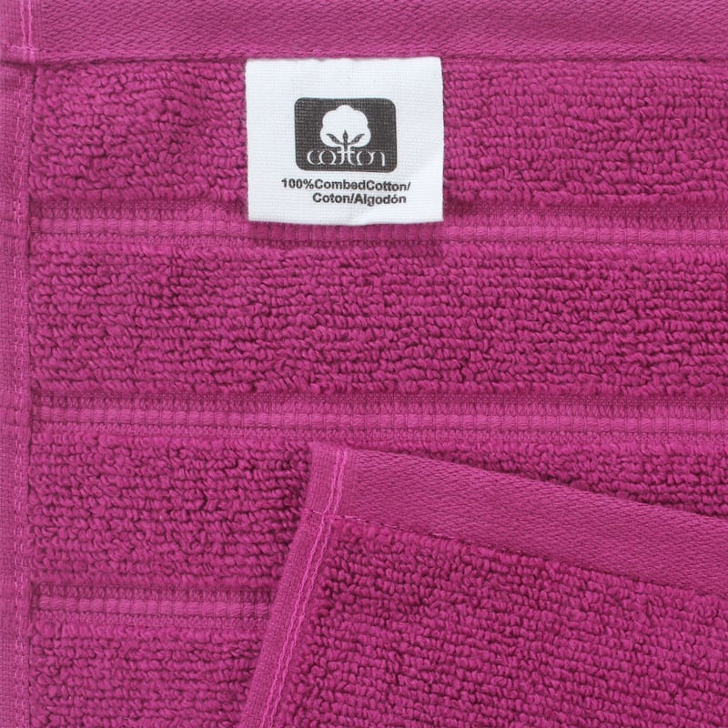 Bibb Home 6-Piece Zero Twist Cotton Towel Set - N/A