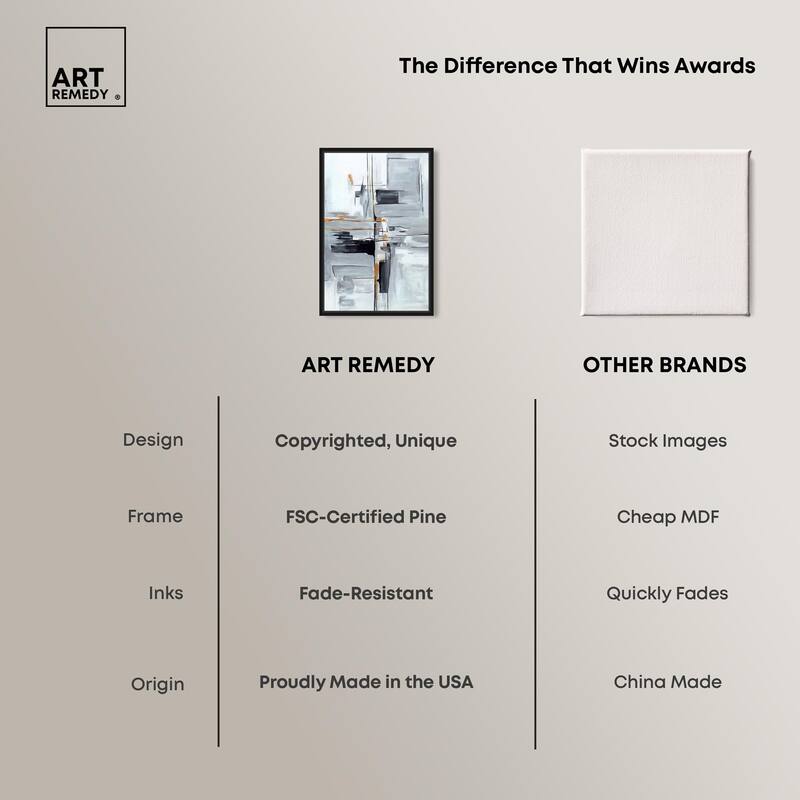 Elegant Grey Shades II Canvas by Art Remedy