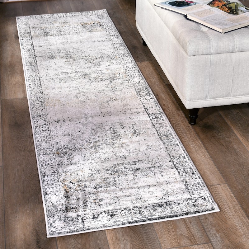 Christian Collection Grey/Cream Area Rug