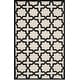 preview thumbnail 76 of 183, SAFAVIEH Handmade Cambridge Trudie Geometric Wool Rug 5' x 8' - Ivory/Black - Rectangle
