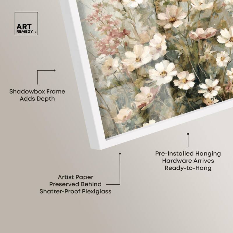 Heirloom Blossoms I Shadowbox by Art Remedy